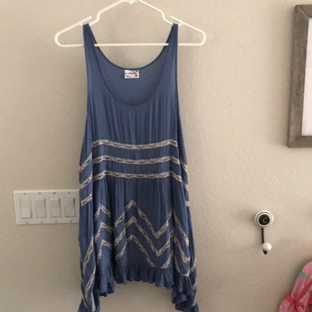 Free People Voile Lace Trapeze Slip